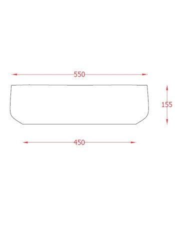 Накладна раковина ArtСeram COGNAC COL008 05;34, BIANCO MATT