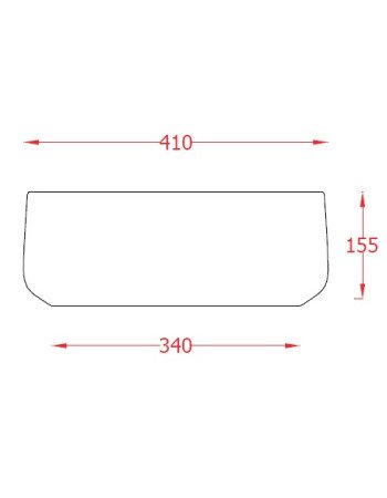 Накладна раковина ArtСeram COGNAC COL009 01;34, BIANCO