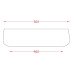 Накладна раковина ArtСeram COGNAC COL009 01;34, BIANCO