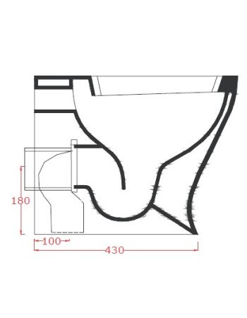 Приставний унітаз ArtСeram JAZZ JZV002 01;00, BIANCO