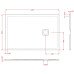 Душовий піддон ArtСeram LAPIS PDR026 05;00, BIANCO MATT