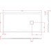 Душовий піддон ArtСeram LAPIS PDR027 05;00, BIANCO MATT