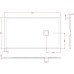 Душовий піддон ArtСeram LAPIS PDR028 05;00, BIANCO MATT