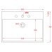 Накладна раковина ArtСeram QUADRO QUL003 01;00, BIANCO