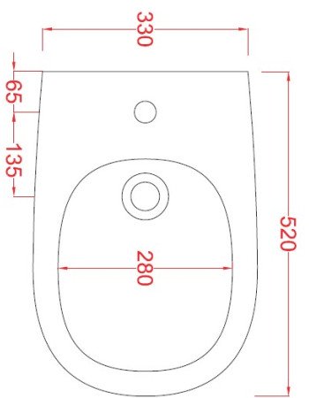 Підлогове біде ArtСeram TEN TEB001 05;00, BIANCO MATT