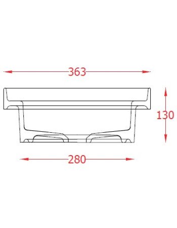 Раковина, врізна згори ArtСeram FUORI SCALA TFL033 01;00, BIANCO