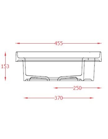 Раковина, врізна згори ArtСeram FUORI SCALA TFL034 01;34, BIANCO