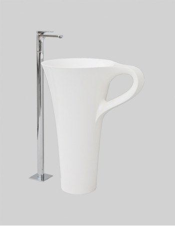 Накладна раковина ArtСeram CUP OSL004 01;50, BIANCO BICOLORE NERO
