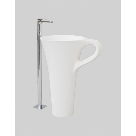 Накладна раковина ArtСeram CUP OSL004 01;50, BIANCO BICOLORE NERO