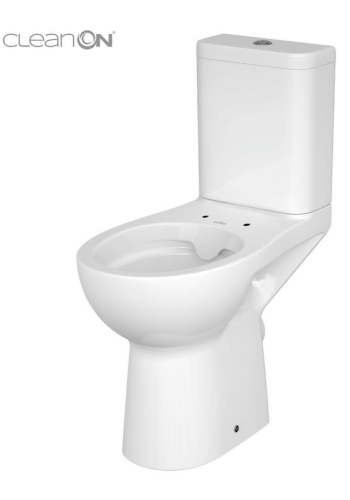 Унітаз-компакт Cersanit Etiuda 593 New CleanOn 011 3/6 без сидіння K100-387