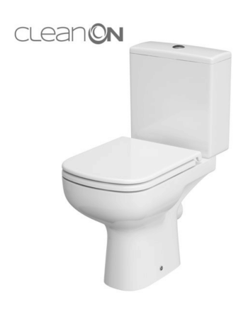 Унітаз-компакт Cersanit Colour 575 New CleanOn 011 3/5 дюропластовим сидінням із плавним опусканням K103-028