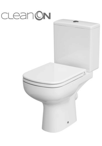 Унітаз-компакт Cersanit Colour 575 New CleanOn 011 3/5 дюропластовим сидінням із плавним опусканням K103-028