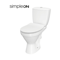 Унітаз-компакт Mito Cersania 705 SimpleOn 011 3/6 з дюропластовим сидінням Slim із плавним опусканням K119-001