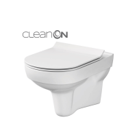 Підвісний унітаз Cersanit City CleanOn з дюропластовим сидінням Slim із плавним опусканням K701-143