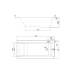 Ванна прямокутна Cersanit Larga 160х75 S301-305
