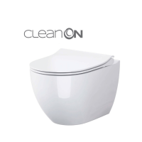 Підвісний унітаз Cersanit Zen CleanOn з дюропластовим сидінням Slim із плавним опусканням S701-428