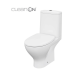 Унітаз-компакт Cersanit Moduo 667 SBTW CleanOn 011 3/5 з дюропластовим сидінням Slim Wrap із плавним опусканням K116-025