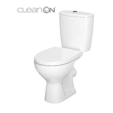 Унітаз-компакт Cersanit Arteco 616 New CleanOn 011 3/5 з дюропластовим сидінням із плавним опусканням K667-056