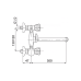 Змішувач для ванни FERRO STANDARD BST11A хром