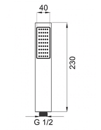 Душова лійка FERRO MODERNO S115 хром