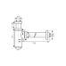 Cифон для раковини FERRO ROTONDO S282 хром