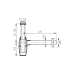 Cифон для раковини FERRO Oval S286 хром