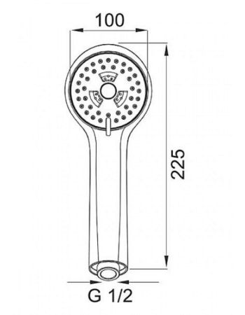 Душова лійка FERRO SOLENO S300 хром
