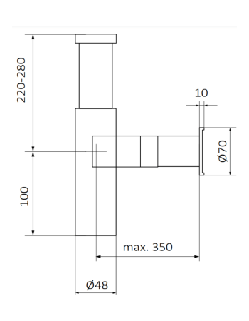 Сифон для раковини GRB 00030011