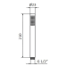 Ручний душ GRB Stainless Steel PVD 00060093