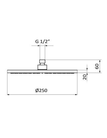 Верхній душ GRB 05020022