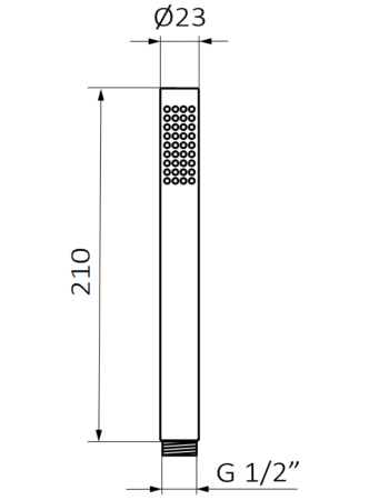 Шлангове підключення з ручним душем GRB 05040788