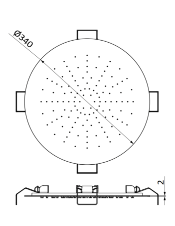 Верхній душ GRB 05365193