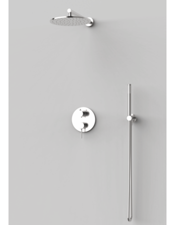 Душова система прихованого монтажу зі змішувачем GRB TIME Stainless Steel PVD 07047493