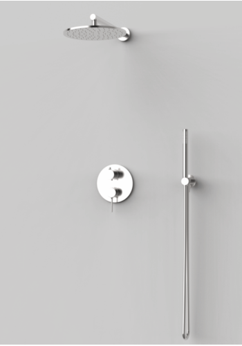 Душова система прихованого монтажу зі змішувачем GRB TIME Stainless Steel PVD 07047493