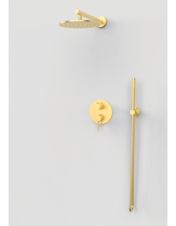 Душова система прихованого монтажу зі змішувачем GRB TIME Brushed Gold PVD 07047588