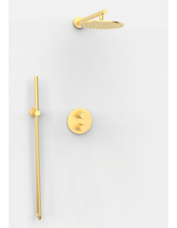 Душова система прихованого монтажу зі змішувачем GRB AURA Brushed Gold PVD 07075588