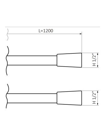 Шланг для ручного або гігієнічного душу GRB 08951000