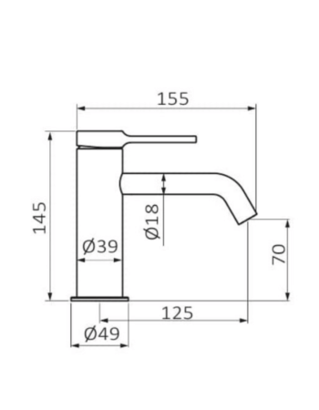 Змішувач для раковини GRB TIME Copper PVD 47510455