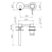Змішувач прихованого монтажу GRB TIME Copper PVD 47534455