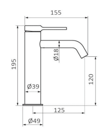 Змішувач для раковини GRB TIME Copper PVD 47540455