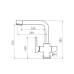 Змішувач для кухні GRB Kitchen Blanco 51831511