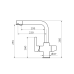 Змішувач для кухні GRB Kitchen Copper PVD 51831555