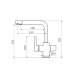 Змішувач для кухні GRB Kitchen Stainless Steel PVD 51831593