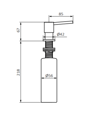 Диспенсер для мийного засобу GRB Copper PVD 55890155