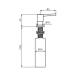 Диспенсер для мийного засобу GRB Copper PVD 55890155