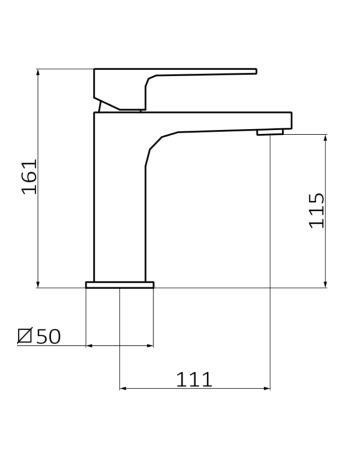Змішувач для раковини GRB KALA Black 60510601