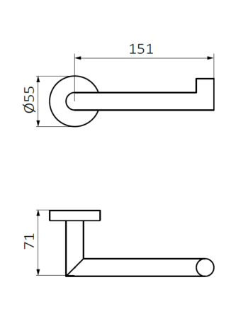 Тримач туалетного паперу GRB Metal Black PVD 65370392