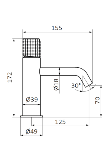 Змішувач для раковини GRB AURA Black 75512752