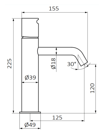 Змішувач для раковини GRB COOL XL Black 90540902