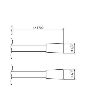 Шланг для ручного душу GRB Copper PVD 00050055